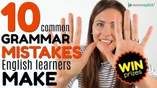 10 MOST COMMON Grammar Mistakes English Learners Make 😭😭😭 [upl. by Lebatsirhc625]