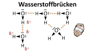 Wasserstoffbrückenbindungen Wasserstoffbrücken  Chemie Endlich Verstehen [upl. by Liahkim]