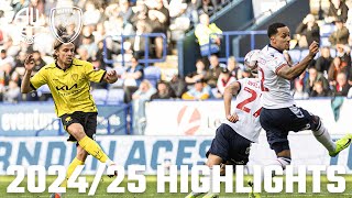 202425 HIGHLIGHTS Bolton Wanderers v Burton Albion [upl. by Remark126]