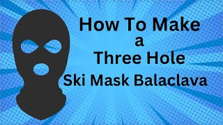 MAKING A 3 HOLE SKI MASK BALACLAVA ON A KNITTING MACHINE [upl. by Benco]