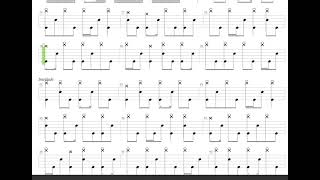 Spasm  Meshuggah  Drum only  Drum tab [upl. by Muryh]