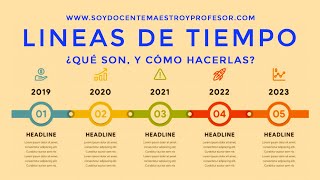 ¡COMO HACER LINEAS DE TIEMPO  QUÉ SON Y COMO SE HACEN Y PARA QUÉ SIRVEN LAS LINEAS DE TIEMPO [upl. by Gwendolyn997]