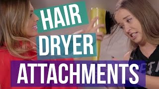 3 Weird Hair Dryer Attachments Beauty Break [upl. by Annibo]