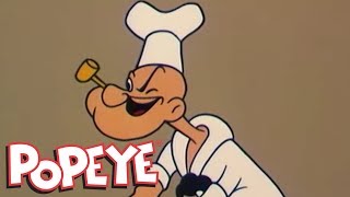 Classic Popeye Episode 38 Popeyes Pizza Place AND MORE [upl. by Ayekahs517]