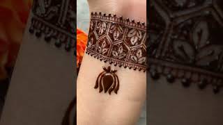 Simple mehendi design  wrist mehendi shorts mehndi youtubeshorts ytshorts mehndidesign henna [upl. by Yllim]