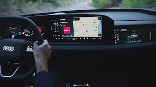 NEW AUDI Q6 etron 2024  DRIVING SOUND amp details [upl. by Hpejsoj]