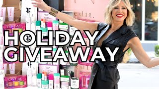 Holiday Glam Giveaway  Win Skincare Jewelry Purses amp More 🌟  Dominique Sachse [upl. by Arikehs231]