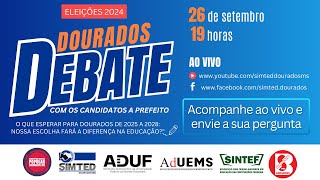 Debate com os candidatos a prefeito de DouradosMS – Eleições 2024 [upl. by Anuait]