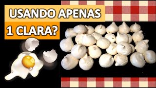 COMO FAZER SUSPIRO MEGA FÁCIL E DELICIOSO COM APENAS 1 CLARA [upl. by Seagrave]