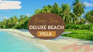 Room tour  Deluxe beach villa  Kuramathi Island Resort  Maldives [upl. by Saddler]