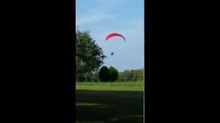 My first powered paraglider flight take off [upl. by Alaaj56]