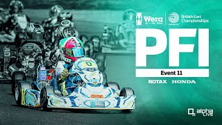 PFi  Rotax and Honda  Event 11  2023 Wera Tools British Kart Championships [upl. by Rab]