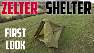 Zelter Shelter first impressions new kit for Wild Camping UK [upl. by Dnumde995]