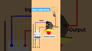 3 phase Rotary switch connection l selector switch wiring 😱 l wiring shorts [upl. by Marbut]