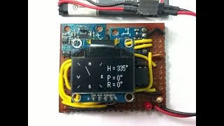 Tilt Compensated Digital Compass based on AVR [upl. by Akoyin]