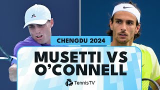 Musetti vs OConnell Thrilling Match  Chengdu 2024 Highlights [upl. by Nihi754]