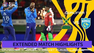 Extended Highlights  Guyana Amazon Warriors vs Saint Lucia Kings  CPL 2024 [upl. by Ahsinirt]