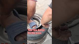 Air blasting hard wheelmaintenance tirebalancing automobile diy airblaster [upl. by Ardnoek]