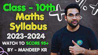 Class 10th Maths Syllabus 202324  CBSE  By GREENBoard [upl. by Iv]