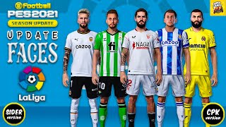 PES 2021 ⚽ La Liga Facepack ● Part 1  SIDER ◆ CPK  ◆ أحدث أوجه لاعبى الدورى الاسبانى 2023 بيس 2021 [upl. by Orelee]