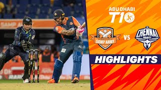 Chennai Braves vs Morrisville Samp Army  Abu Dhabi T10  Match 7  HighlightsJioCinema amp Sports18 [upl. by Enelhtak]