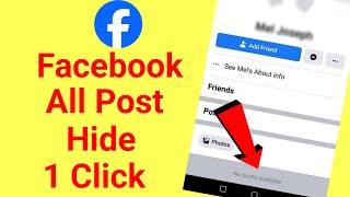 how to hide all posts on facebook from public  facebook  hide facebook post [upl. by Suirtimed807]