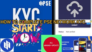 PSE NETWORK NEW UPDATE 🤑 HOW TO COMPLETE PSE NETWORK KYC VERIFICATION STEP BY STEP 🤳 [upl. by Illa]