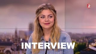 Aprende francés con Louane entrevistada en el noticiero de France2 [upl. by Hauge]