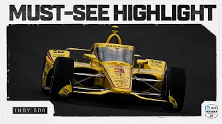 Scott McLaughlin rockets to top of Indy 500 practice leaderboard  INDYCAR [upl. by Ariec]