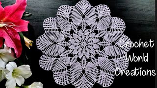 Crochet Doily PART 1 Unique Crochet Pattern Step by Step Instructions crochetworldcreations [upl. by Aleil]