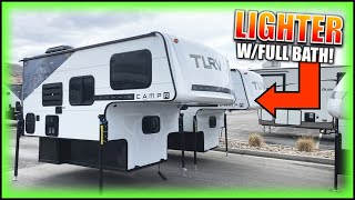 SMALLER with Bathroom 2022 Travel Lite 770R Truck Camper [upl. by Rivy]