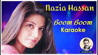 Nazia Hassan  Boom Boom Karaoke with Scrolling English Lyrics [upl. by Nairoc]