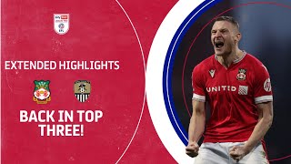 RED DRAGONS BACK IN TOP 3  Wrexham v Notts County extended highlights [upl. by Risser]