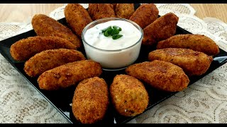 Croquettes de Pomme de Terre avec les Restes de Viande et Farcies au Fromage [upl. by Melisa]