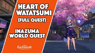 Heart of Watatsumi Full Walkthrough  Inazuma World Quest  Genshin Impact [upl. by Einahpehs935]