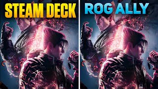 Steam Deck vs ROG Ally  Tekken 8 [upl. by Suirtemid]