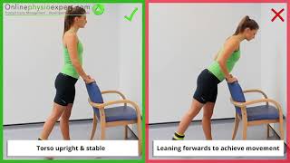 Standing Hip Extension Strengthening Exercise Tutorial Level 3  ONLINE PHYSIO EXERCISES [upl. by Nate]