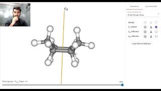 Symmetry in Cyclohexane Boat Form  Point Group of Cyclohexane Boat Form  All the symmetry Elements [upl. by Figge]