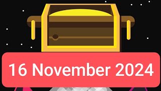 unknown coin lootbox lock code today 16 November 2024  unknown coin lootbox looks treasure code [upl. by Nylecsoj]