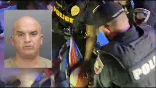 El ex preso político Cubano Ktivo Disidente brutalmente golpeado y arrestado en Pembroke Pines FL [upl. by Ikoek]