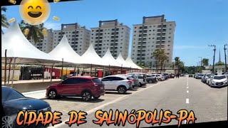 Cidade de Salinópolis principais ruas comerciais e comércio de peixe no mercado Porto grande [upl. by Emina]