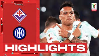 FiorentinaInter 12  Inter lift the trophy Goals amp Highlights  Coppa Italia Frecciarossa 202223 [upl. by Allyson]