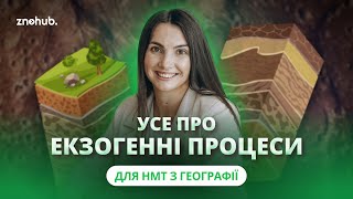 Усе про екзогенні процеси для НМТ з географії [upl. by Shelba]