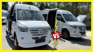 Comparing 2025 Midwest Patriot MD2 vs MD4 Sprinter Camper Vans [upl. by Ettenel120]