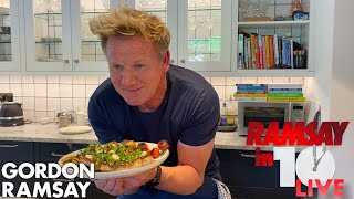 Gordon Ramsay Cooks Steak amp Potatoes in Under 10 Minutes from Home  Ramsay in 10 [upl. by Denney]