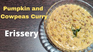 Mathanga Payar Erissery recipe in Tamil  Pumpkin Cowpeas Curry in Tamil  Kerala Style [upl. by Nekcerb323]