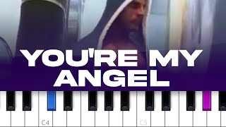 Styles amp Breeze  Youre My Angel piano tutorial [upl. by Leber]