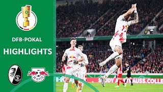 RBL DOMINATED SemiFinal clash  SC Freiburg vs RB Leipzig 15  Highlights  DFBPokal SemiFinal [upl. by Levania]