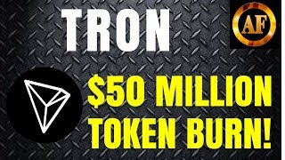 Tron TRX  50 Million Token Burn  Migration Underway [upl. by Eizzil]