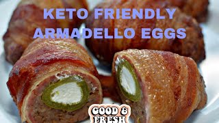 How to make ARMADILLO EGGS  KETO FRIENDLY [upl. by Courcy]